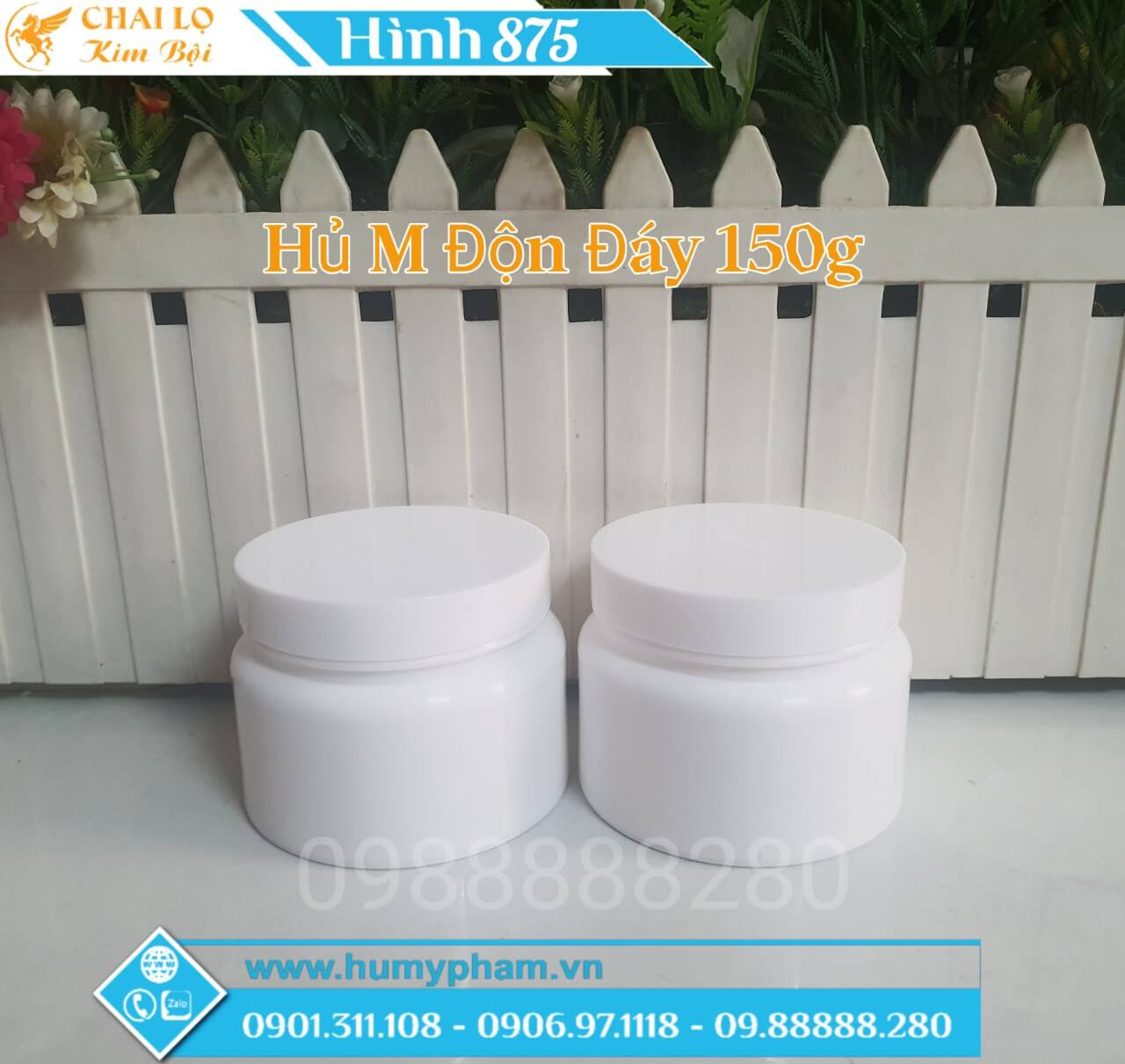 hủ đựng kem body 150g độn đáy