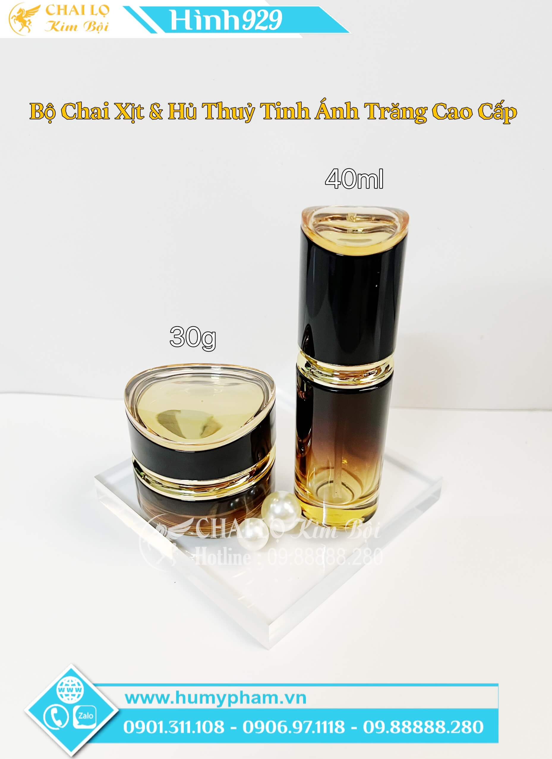 bộ chai lọ cao cấp