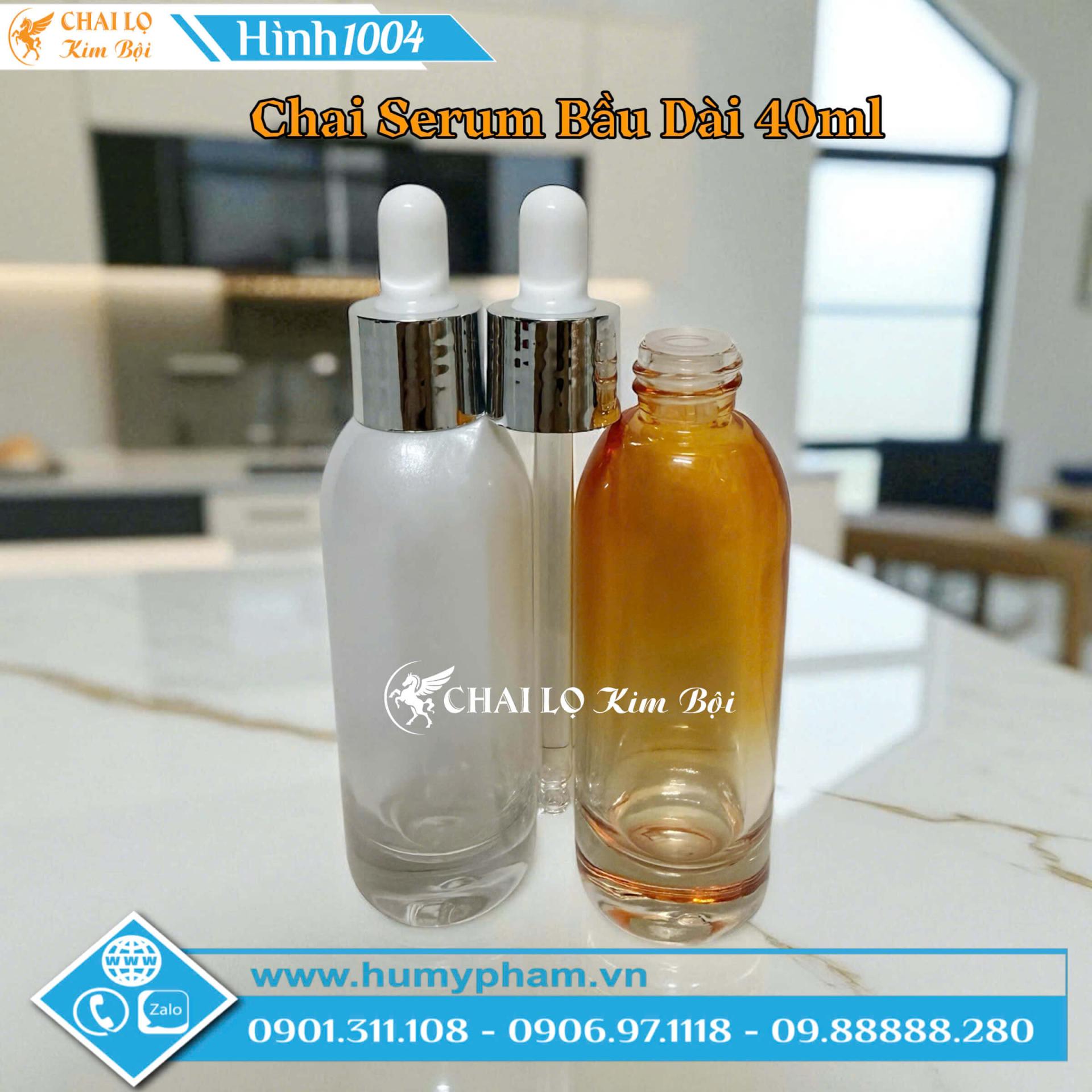 Chai Serum Bầu Dài 40ml