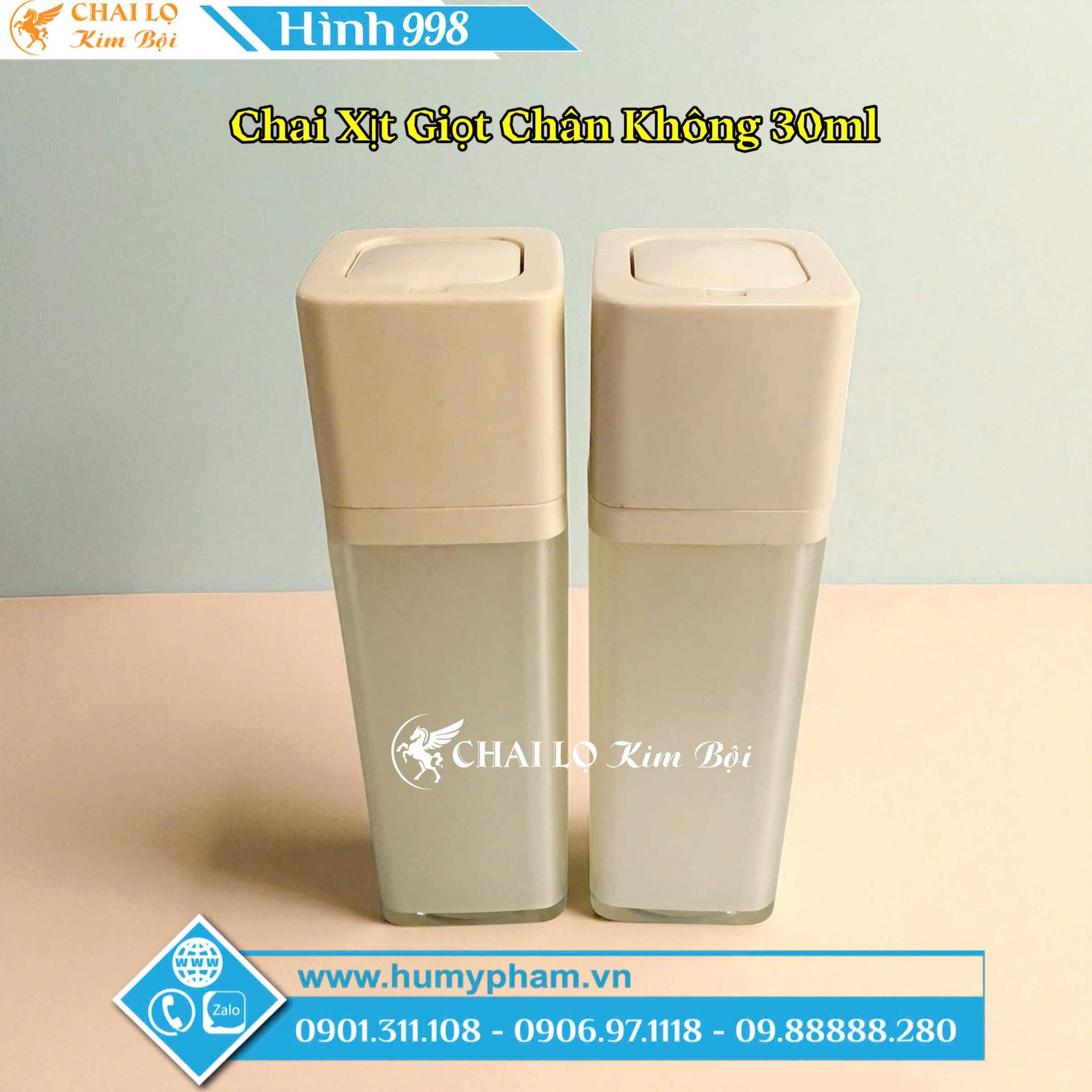 Chai Xịt Giọt Vuông Chân Không 30ml