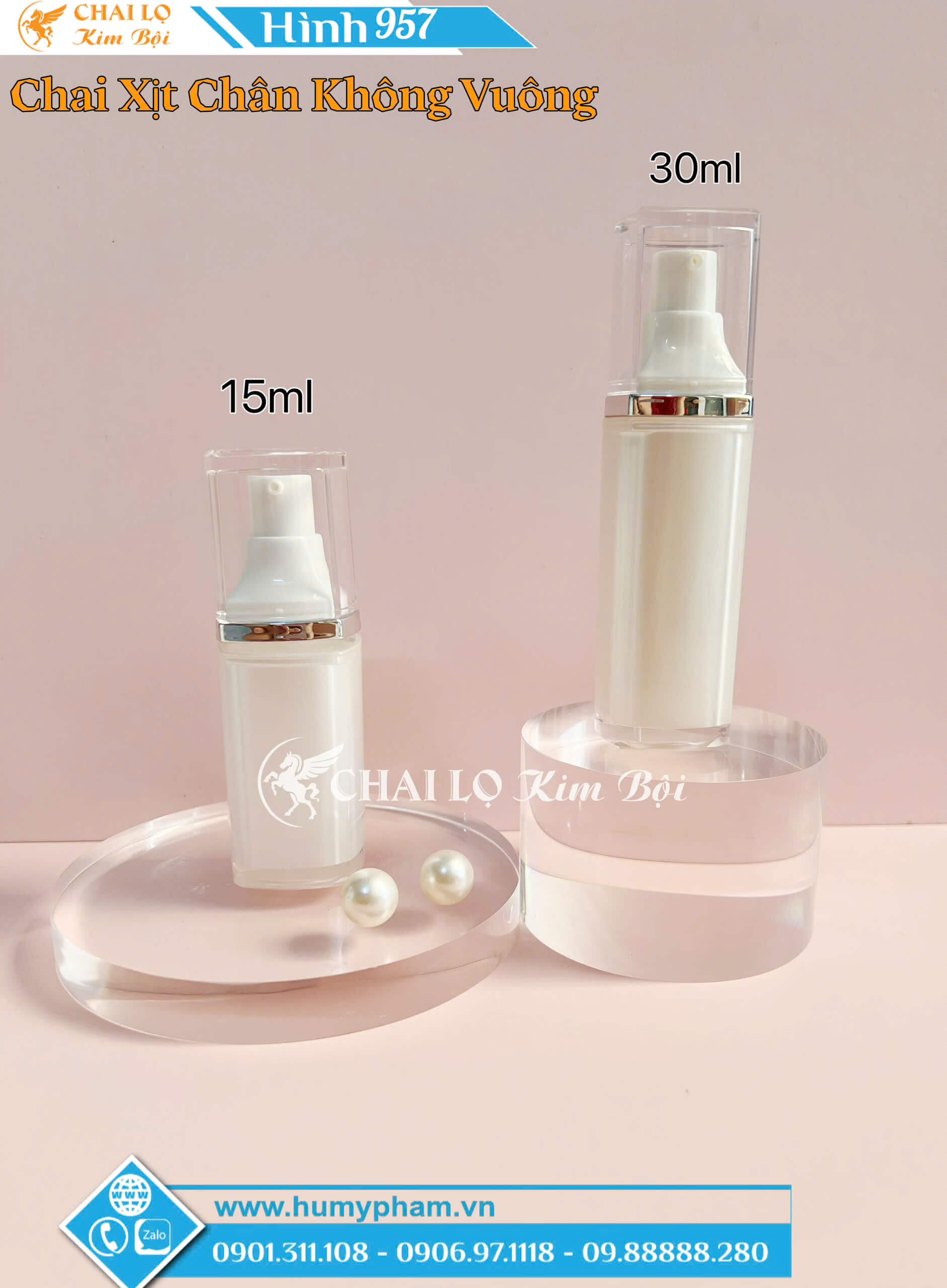 chai xịt chân không vuông