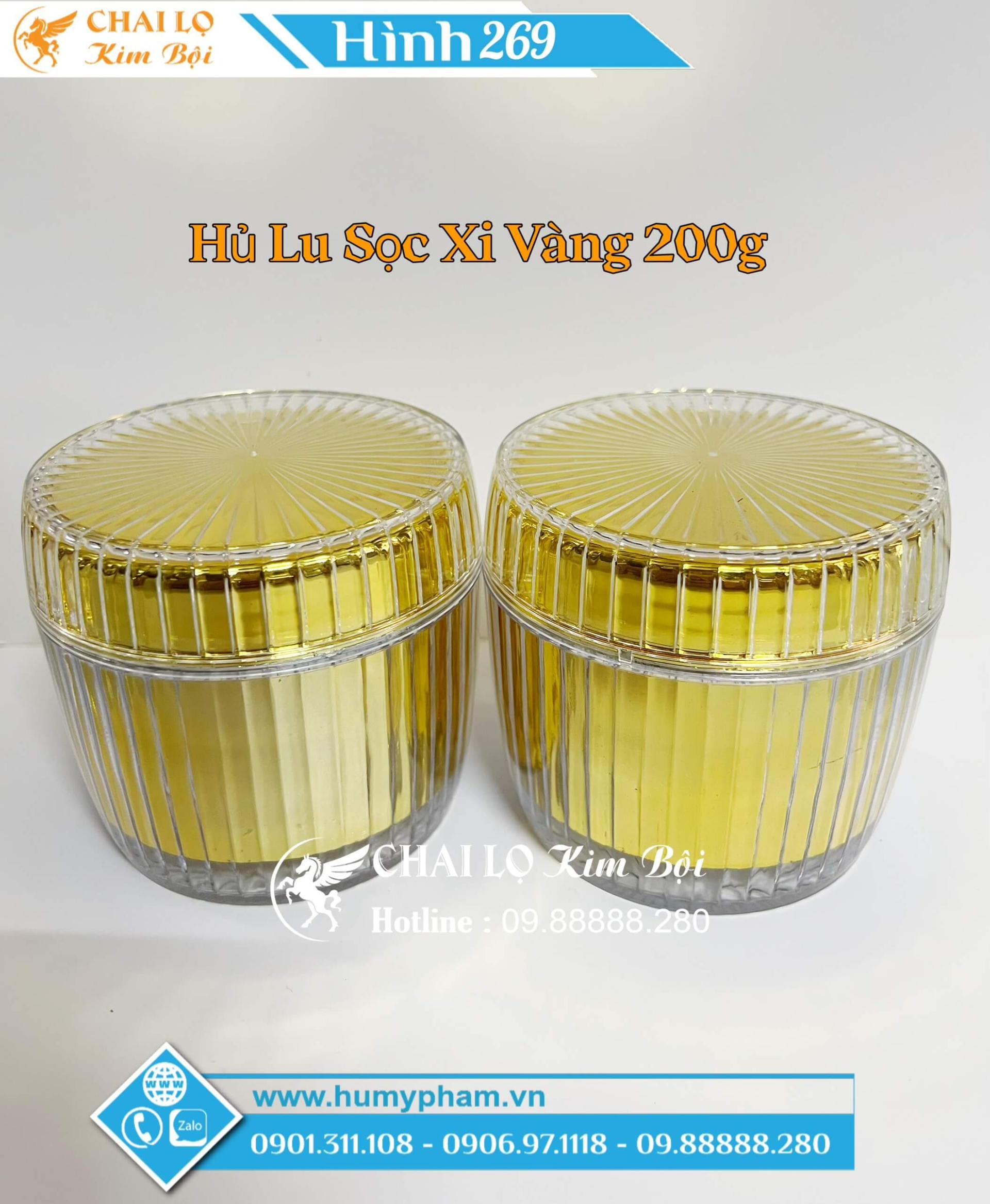 hủ lu sọc xi vàng cao cấp