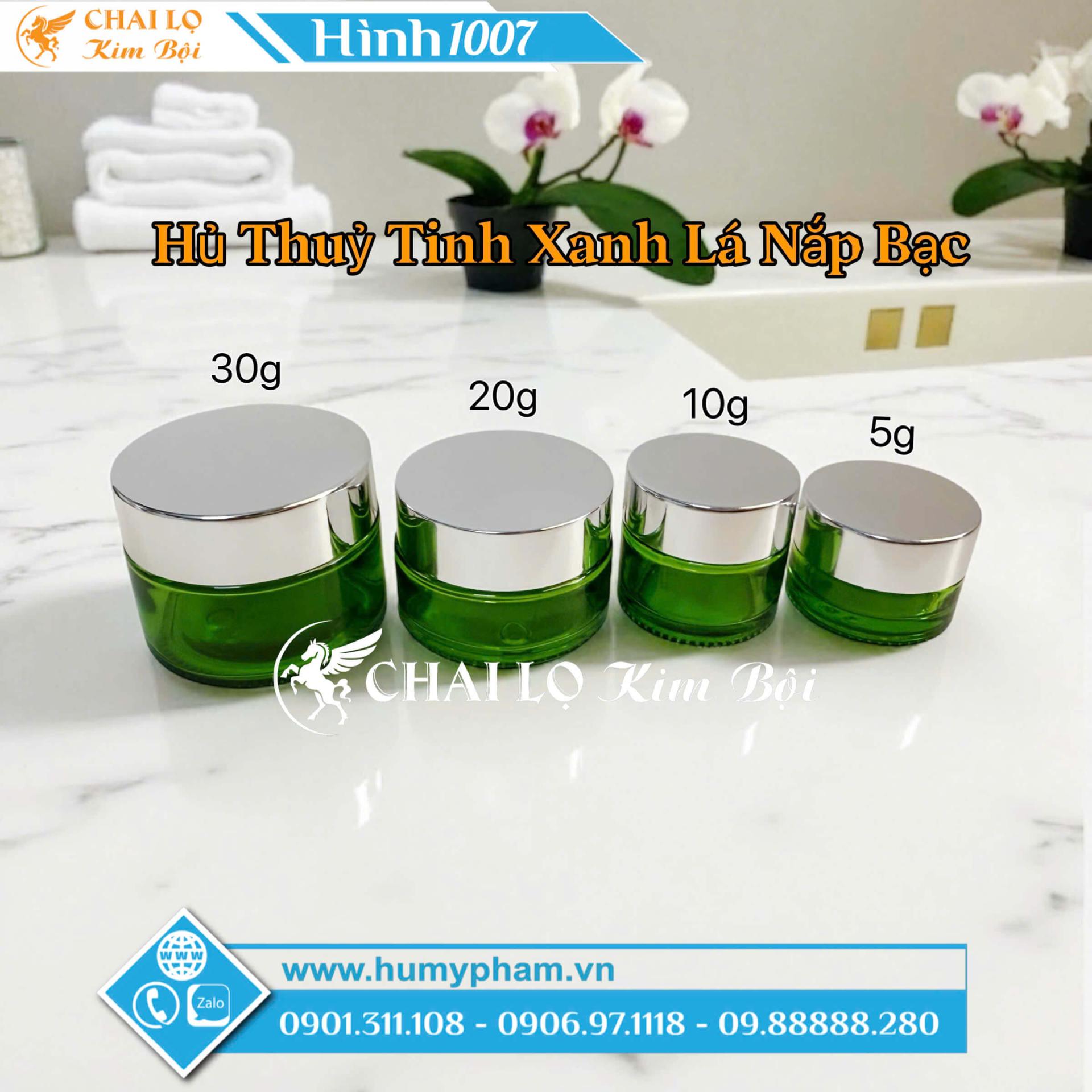 hủ thủy tinh xanh lá